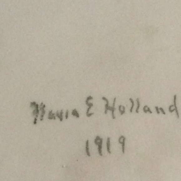 Antique hand painted Nippon small trinket candy dish luster pink rose 5.25" - Picture 5 of 6